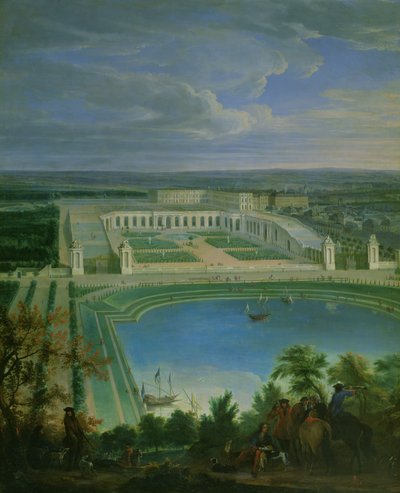 The Orangery and the Chateau at Versailles by Jean Baptiste Martin